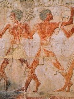 Ancient Egyptian Figures at Temple of Karnak, Luxor, Egypt.jpg